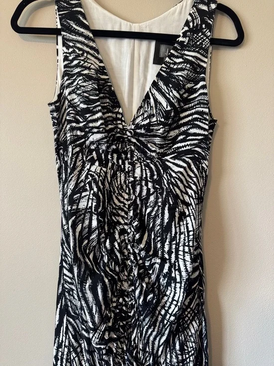 Anthropologie V-Neck Ruched Front Maxi Dress - Picture 6 of 10
